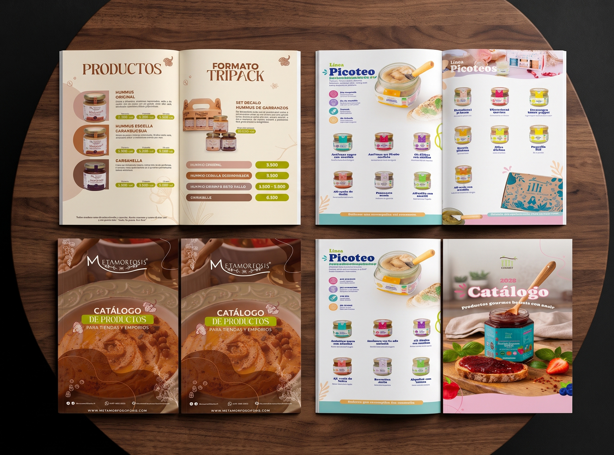 Diseño de catálogo y brochure: proyecto del portafolio de Physalis